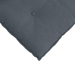 vidaXL Μαξιλάρι Πλάτης Σκούρο Γκρι 200 x 50 x 19 cm