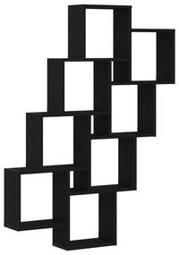vidaXL Τοίχος Ντουλάπι Μαύρης Δρυς 90x15x119,5 εκ Επεξεργασμένο Ξύλο