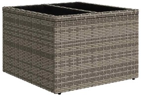 vidaXL Σετ Καναπέ Κήπου 8 pcs Γκρι 55 x 62 x 69 εκ Πολυ ράταν