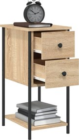 vidaXL Κομοδίνο Sonoma Δρυς 32 x 42 x 70 εκ. από Επεξεργασμένο Ξύλο
