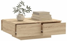 vidaXL Τραπεζάκι Σαλονιού Sonoma Δρυς 90 x 60 x 31 εκ. από Επεξ. Ξύλο