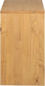 vidaXL Ντουλάπι SAUDA Δρυς 80x43x75,5 εκ. από Μασίφ Ξύλο Πεύκου