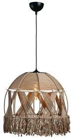 Arkolight Μοντέρνο Φωτιστικό Κρεμαστό Φ30xY120cm Μαύρο-Φυσικό 974-2/30