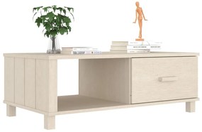vidaXL Τραπεζάκι Σαλονιού HAMAR Μελί 100x55x35 εκ. Μασίφ Ξύλο Πεύκου