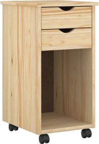 VidaXL Κινητό Ντουλάπι MOSS 34 x 39 x 65,5 cm Στερεό πεύκο Καφέ
