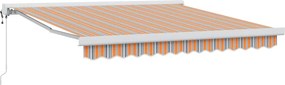 vidaXL Αναδιπλούμενη τέντα Πολύχρωμο 350 x 250 x 165 εκ.
