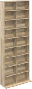 VidaXL Ντουλάπα CD Sonoma Δρυς 65 x 23,5 x 175 εκ. Επεξεργασμένο Ξύλο