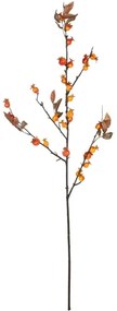 Τεχνητό Λουλούδι Berries Fruit 21443 94cm Orange-Brown GloboStar Πολυαιθυλένιο