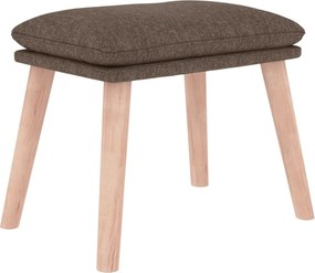 vidaXL Υποπόδιο Taupe 45 x 29,5 x 35 εκ. Υφασμάτινο