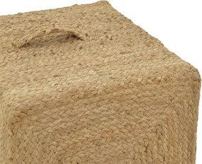 Σκαμπό Tresa Inart φυσικό 100% γιούτα 40x40x40εκ