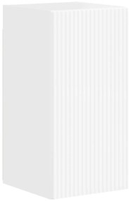 vidaXL Σετ επίπλου τηλεόρασης Επιτοίχιο 4 pcs Υψηλής γυαλάδας λευκό