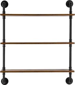 VEVOR Industrial Pipe Shelf 3 Tier 32x7.87in Wall-Mount for Kitchen Bedroom