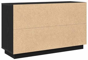vidaXL Μπουφές Μαύρη δρυς 102 x 35 x 60 εκ. Επεξεργασμένο ξύλο