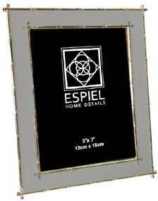 Κορνίζα Μεταλλική Χρυσή-Γκρι ESPIEL 13x18εκ. FAM763