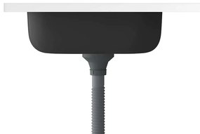 vidaXL Νεροχύτης + Ποδιά Σετ Ασημί 600x600x155 χιλ. Ανοξείδωτο Ατσάλι