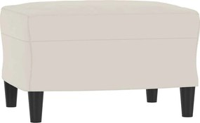 vidaXL Υποπόδιο Κρεμ 60x50x41 εκ. Βελούδινο