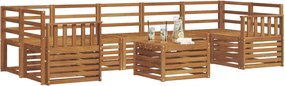 vidaXL Σετ Καναπέ 8 pcs Φυσικό Στερεό Ξύλο Ακακίας