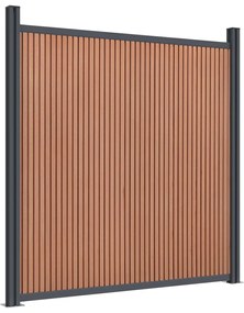 vidaXL Πάνελ Περίφραξης Καφέ 1391 x 186 εκ. από WPC