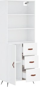 vidaXL Ντουλάπι Λευκό 69,5x34x180 εκ. από Επεξεργασμένο Ξύλο