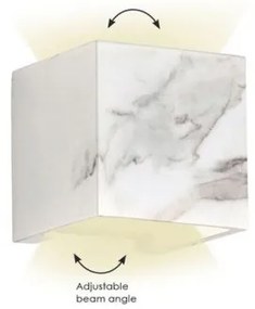 Απλίκα Φωτιστικό Τοίχου IP65 Davos 14x14x14 Viokef 4202802 Λευκό