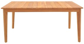 Τραπέζι Ory pakoworld teak ξύλο σε φυσική απόχρωση 160x80x75εκ