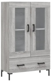 vidaXL Ντουλάπα Γκρι Sonoma 69,5 x 31 x 115 εκ. από Επεξεργασμένο Ξύλο