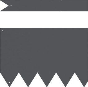 vidaXL Περίγραμμα γκαζόν 20 pcs Ανθρακί 100 x 0.05 x 20 εκ