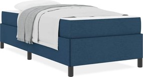 vidaXL Κρεβάτι με ελατήρια Μπλε 80 x 200 cm ύφασμα