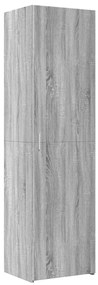 vidaXL Ντουλάπι Γκρι Sonoma 50x42,5x185 εκ. από Επεξεργασμένο Ξύλο