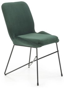 Καρέκλα Houston 930, Σκούρο πράσινο, 83x46x55cm, 10 kg, Ταπισερί, Μεταλλικά | Epipla1.gr