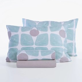 Σεντόνια Υπέρδιπλα (Σετ) Nef-Nef Homeware Casual Coreo Aqua