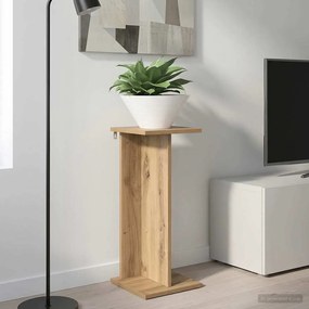 vidaXL Βάση φυτών Τεχνίτικη Δρυς 25 x 25,5 x 60,5 εκ.