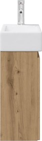 vidaXL Μονάδα μπάνιου με βρύση Artisan Δρυς 45,5 x 25,5 x 84 εκ
