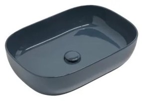 Scarabeo Glam Eπικαθήμενος Νιπτήρας Πορσελάνης 56x39 εκ Ocean Glossy