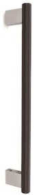 Convex 1167-600 Γυαλισμένο Inox-Ματ Μαύρο Λαβή Εξώθυρας (Ζεύγος)