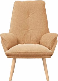 vidaXL Πολυθρόνα Μπεζ 69 x 74 x 93 εκ. Υφάσματος Sherpa