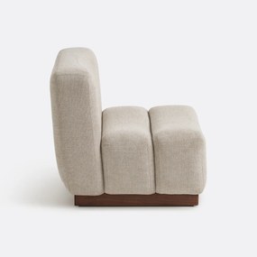 Χαμηλή πολυθρόνα από ανάγλυφο ύφασμα – Podo