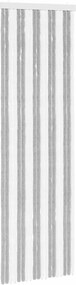 vidaXL Κουρτίνα εντόμων Chenille Γκρι και Λευκό 56 x 185 cm 100% PP
