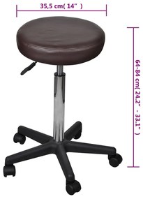 Σκαμπό Γραφείου Καφέ