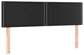 Κεφαλάρι Κρεβατιού LED Μαύρο 144x5x78/88 εκ. Συνθετ. Δέρμα 3121562