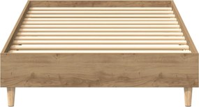 vidaXL Σκελετός Κρεβατιού Artisan Δρυς 80 x 200 cm Επεξεργασμένο Ξύλο
