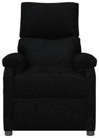 vidaXL Πολυθρόνα με Ανύψωση Μαύρη Υφασμάτινη