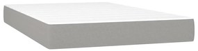 vidaXL Κρεβάτι Boxspring με Στρώμα &amp; LED Αν.Γκρι 120x200 εκ Υφασμάτινο