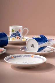 Stewehome Σετ 6 τεμαχίων φλιτζάνια καφέ 100 ml Πολύχρωμο