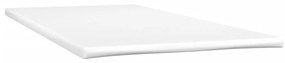 vidaXL Κρεβάτι Boxspring με Στρώμα Λευκό 120x190εκ.από Συνθετικό Δέρμα