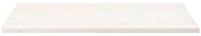 vidaXL Επιφάνεια Τραπεζιού Ορθογ. Λευκή 100x50x2,5 εκ. από Μασίφ Πεύκο