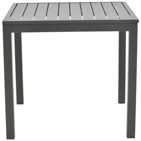 Τραπεζαρία Kliton-Mabu σετ 3τεμ pakoworld αλουμίνιο σε ανθρακί απόχρωση 80x80x74εκ