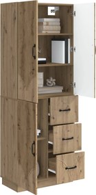 vidaXL Σέτ Ντουλαπιών 2 τμχ. Artisan Δρυς Επεξεργασμένο Ξύλο