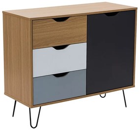 Liberta ARTIC ΚΟΜΟΤΑ SONOMA ΓΚΡΙ ΛΕΥΚΟ 94,5x40xH79,9cm 94,5x40xH79,9cm 09-1000