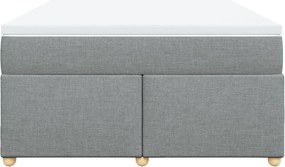 vidaXL Κρεβάτι Boxspring με Στρώμα Αν. Πράσινο 160x200εκ Υφασμάτινο